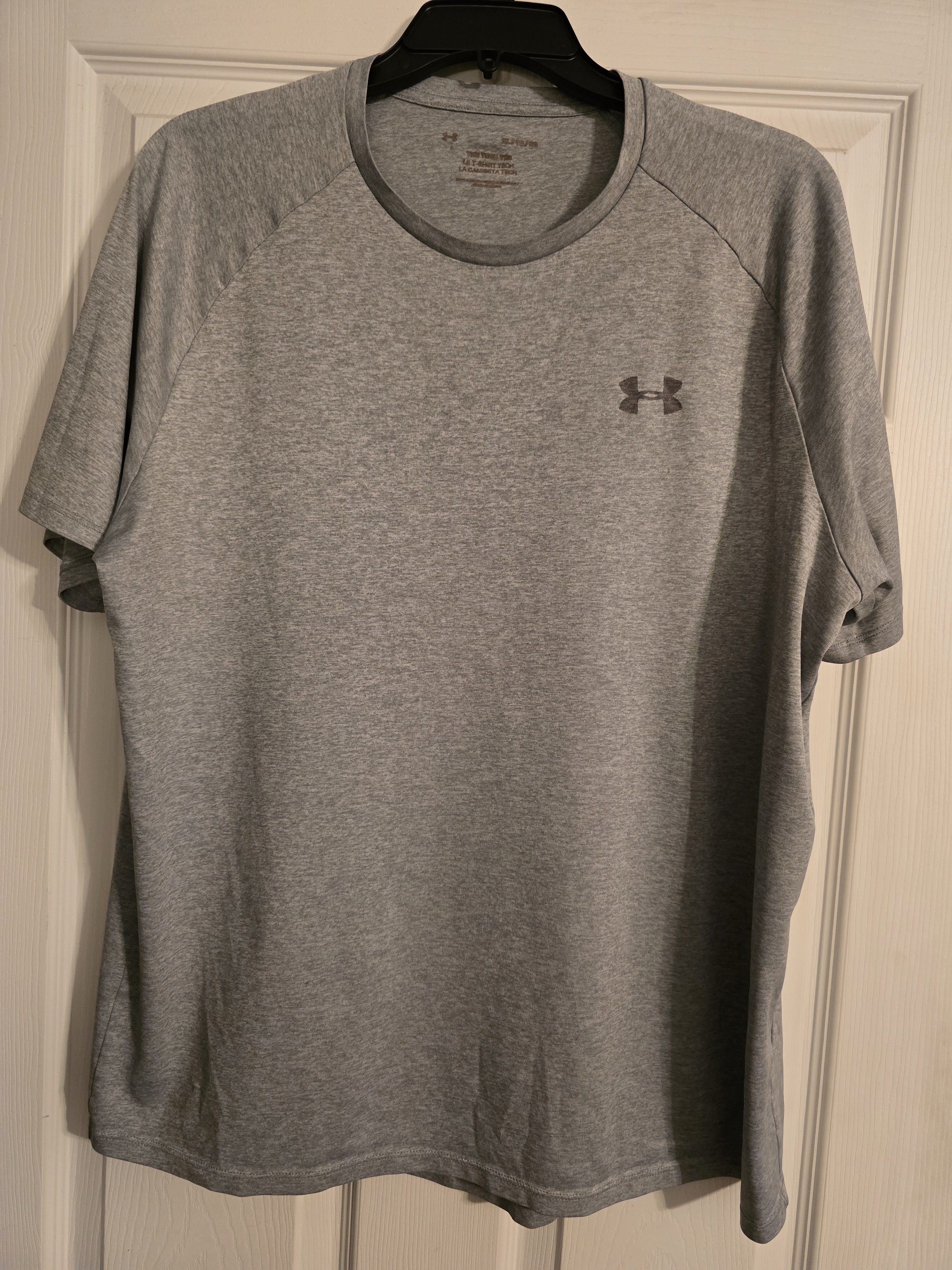 Under Armour Men's Heather Gray Short-Sleeve Tech Tee Size Xl